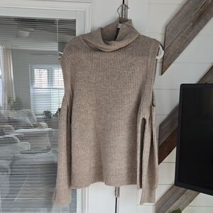 Cozy Cowl Neck Sweater in Beige